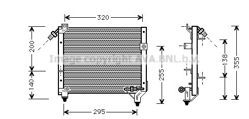 AVA QUALITY COOLING Конденсатор, кондиционер DU5050